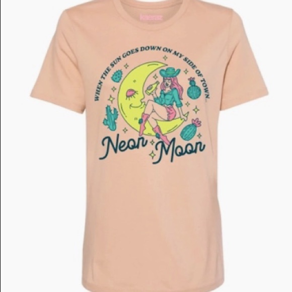 ☝️ Last One ☝️ Neon Moon 🌙 Tee - Picture 4 of 5